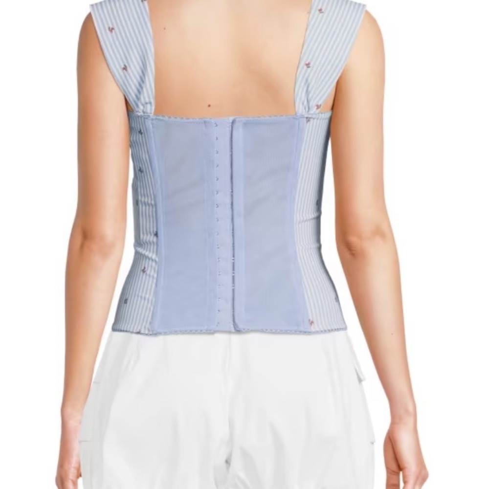 WEWOREWHAT
Striped Ruched Corset Top - Picture 2 of 6